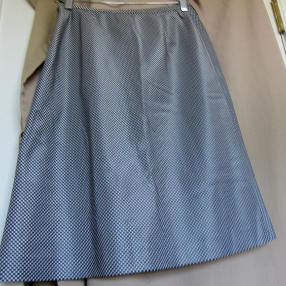 Anne Klein Plaid Mini Skirt sz.4, 100% Silk, Lined - Picture 6 of 7